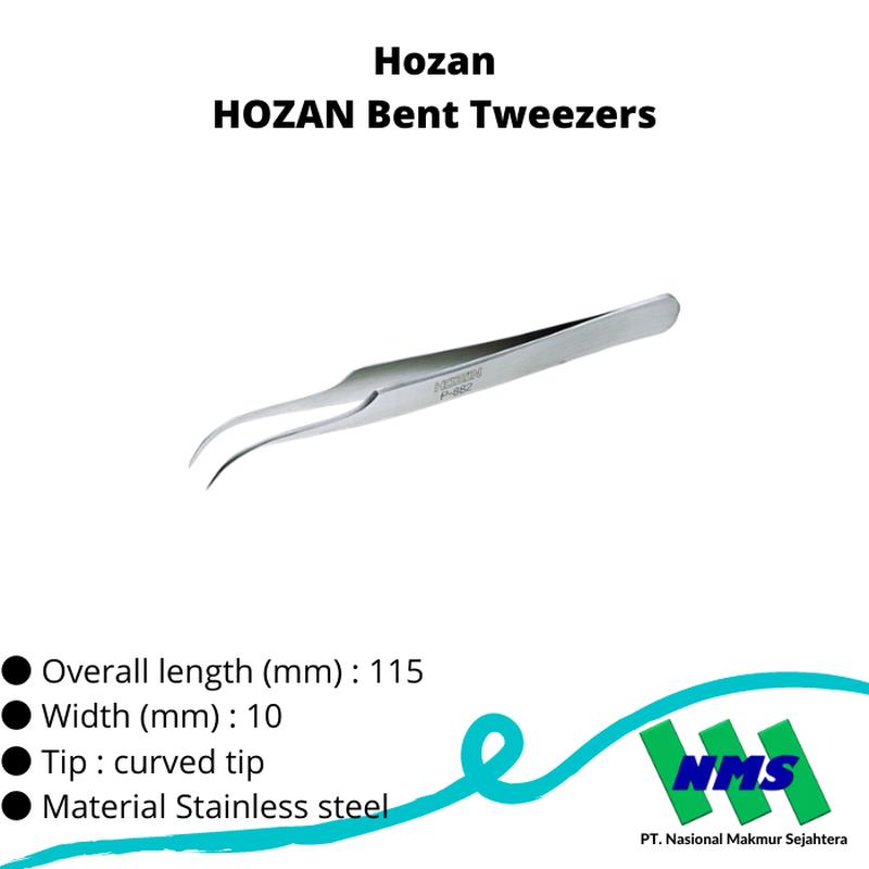 TRUSCO 274-3094 HOZAN Bent Tweezers P-882