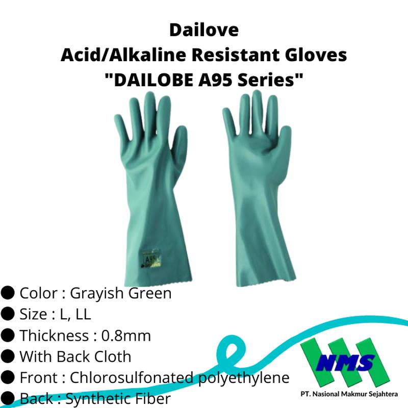 Sarung Tangan DAILOVE DA95 Acid / Alkali Resistant Safety Gloves 35cm