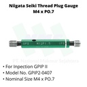 Niigata Seiki Thread Plug Gauge M4xP0.7