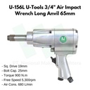 U-156L U-Tools 3/4" Air Impact Wrench Long Anvil 65mm