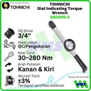 Kunci Torsi DB280N-S 280Nm 3/4" TOHNICHI Dial Indicating Torque Wrench
