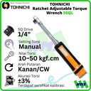 Kunci Torsi 50QL 1/4" 10 - 50 Kgf.cm TOHNICHI Torque Wrench
