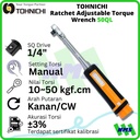 Kunci Torsi 50QL 1/4" 10 - 50 Kgf.cm TOHNICHI Torque Wrench