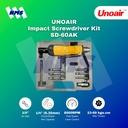 Obeng Angin UNOAIR SD-60AK 1/4" Impact Air Screwdriver Kit Fullset