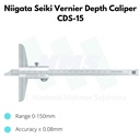 Niigata Seiki Vernier Depth Caliper CDS-15