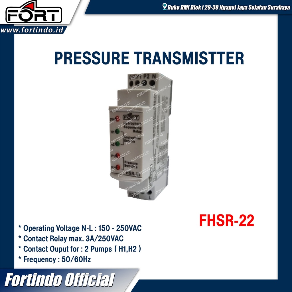 Pressure Switch/Hidrophore Sequencing Relay FHSR-22 FORT