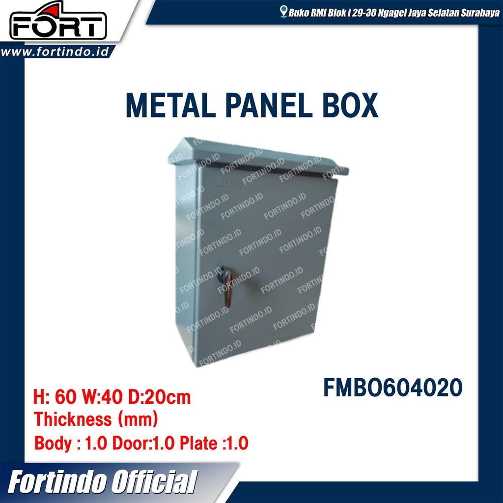 Metal Panel Box Indoor FMBO604020 IP55 Merk FORT