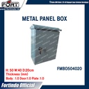 Metal Panel Box Indoor FMBO504020 IP55 Merk FORT
