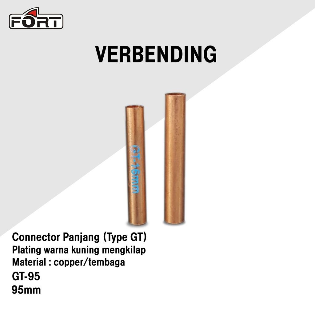 Verbending Connector GT-95 Copper Tembaga FORT Konektor Shock Sambungan Kabel