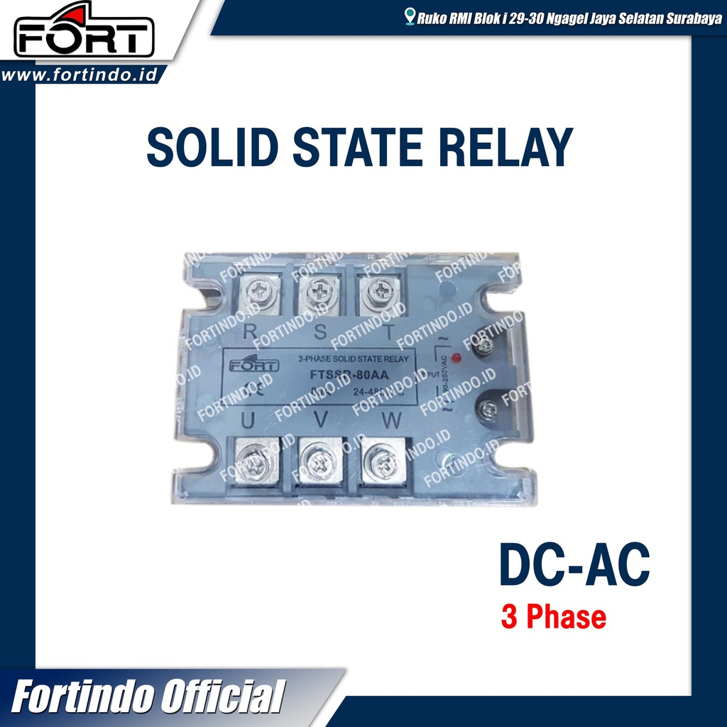 FSSR-10DA 3 PHASE SOLID STATE RELAY DC-AC MERK FORT