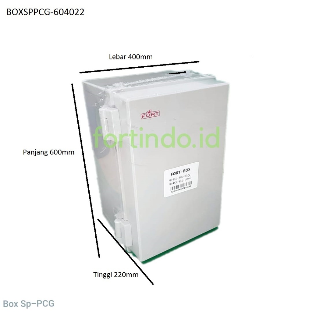 BOX PANEL SP-PCG-604022 KLEM ABS IP66 60X40X22 CLAMP PLASTIK FORT