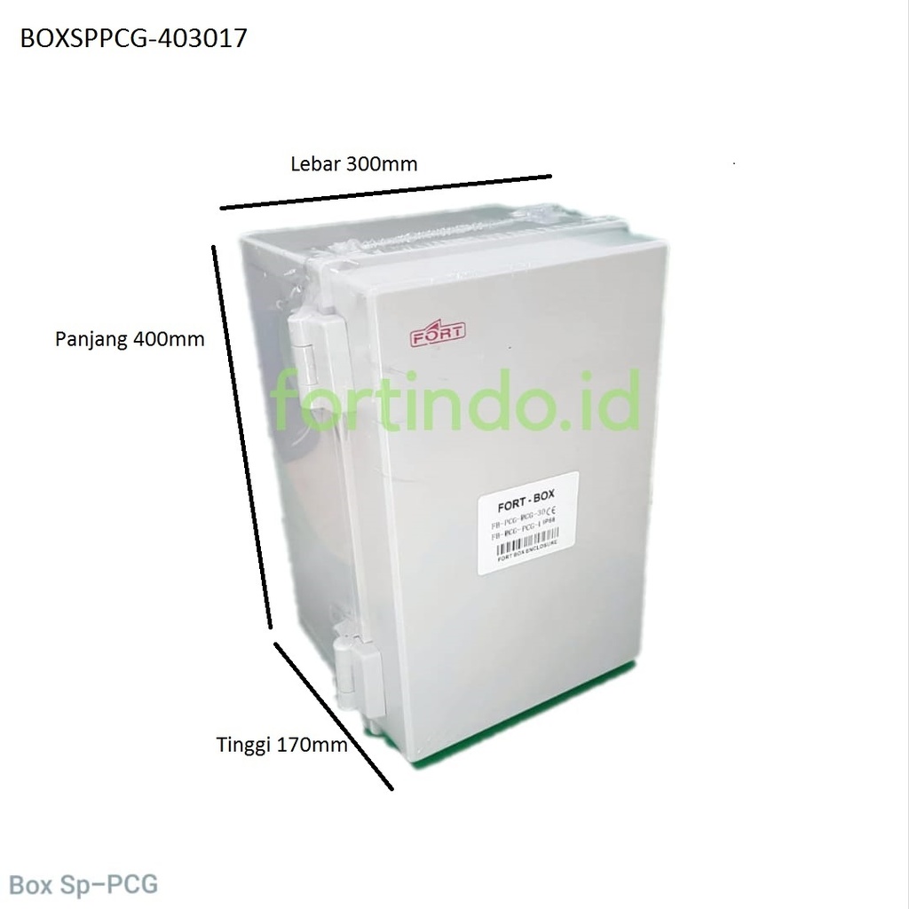 BOX PANEL SP-PCG-403017 KLEM ABS IP66 40X30X17 CLAMP PLASTIK FORT