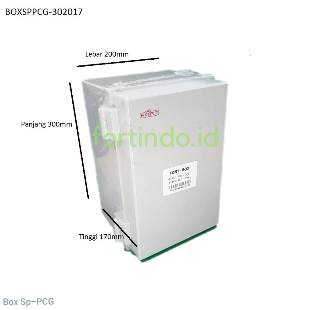BOX PANEL SP-PCG-302017 KLEM ABS IP66 30X20X17 CLAMP PLASTIK FORT