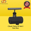 Manually Operated Check Valve SV-66-3 Sun Run