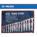14pc KUNCI RING PAS Inchi / COMBINATION WRENCH SET SAE - KING TONY 1214SR