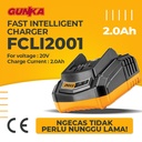 P20S Fast Charger (20V/2A) INGCO FCLI2001 Baterai Cordless Power Tools