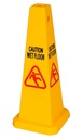 Caution Wet Floor Sign Cone / Kerucut Peringatan Lantai Licin