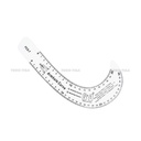 Penggaris Pola Badan Lengan Leher Pinggul Celana Bahan Akrilik / Pattern Ruler French Curve (FCS)