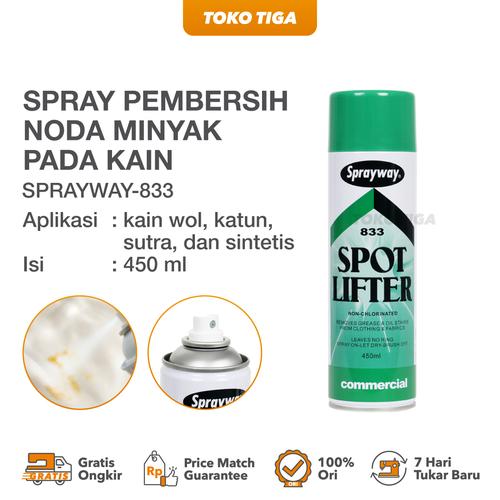 Spray Pembersih Noda Minyak Pada Kain / Industrial Spot Lifter Removal Aerosol (Sprayvan Sprayout Sprayidea Dry solvee 830 831 833 68 67)