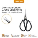 Gunting Aplikasi Bordir Model Kodok Ujung Bengkok Lengkung / Embroidery Scissors 8 Inch