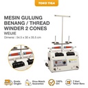 Mesin Gulung Benang 2 Cones / Thread Winder Merk WEIJIE (WJ-20S)