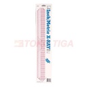Penggaris Jahit/Menjahit/Pola/Skala - Inch/ Metric Ruler 45cm - B-95C