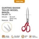 Gunting Potong Bahan Kain Tailor Model Brazil PIN 10 inch (BRT-10)