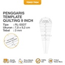 Penggaris Patchwork Dresden / Template Quilting 9 Inch (RL-SSDT)