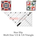 Penggaris Jahit Quilting - Multi Size 45/90 Derajat Segitiga (MS-05)