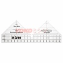 Penggaris Jahit Pola Patchwork - 90 Degree Double-Strip Ruler (MSW-02)