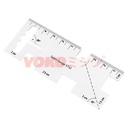 Penggaris Pengukur Tepi Kampuh / Seam Gauge Ruler - YOKO (5732)