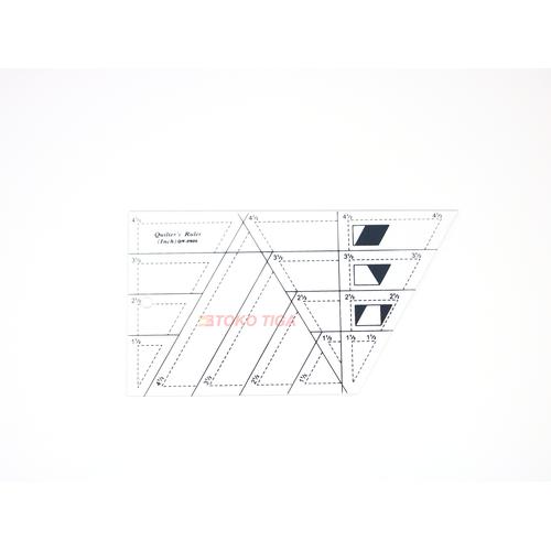 Quilting Ruler / Penggaris Patchwork -Model Trapesium/Segitiga QR0906
