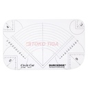 Quilting Ruler / Penggaris Pola Patchwork - Model Bulat Oval - KT-3456