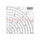 Quilting Ruler / Penggaris Pola Patchwork - Model Gelombang - KT-8585