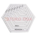 Quilting Ruler / Penggaris Patchwork - Model Persegi 6/Hexagon-MHEX14