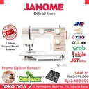 Mesin Jahit JANOME NS 385 + BONUS (Semi Portable Body Besi)