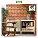 IKEA KOLBJORN Unit Rak Dalam/Luar Ruangan Serbaguna Krem 80x81cm