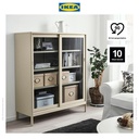 IKEA IDASEN Kabinet Dengan Pintu Geser Minimalis Krem 120x140cm