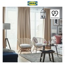 IKEA ANNAKAJSA Gorden Anti Tembus Cahaya 1 Pasang Krem 145x250 cm