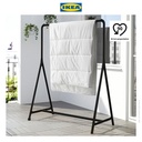 IKEA TURBO Rak Pakaian Serbaguna Hitam 117x59cm