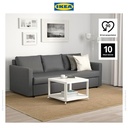 IKEA FRIHETEN Sofa Bed / Tempat Tidur 3 Dudukan Skiftebo Abu Tua