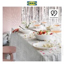 IKEA OFTAST Mangkok Saji Keramik Putih 23cm