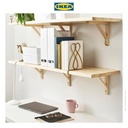 IKEA SPAJL Penahan Buku Minimalis Emas
