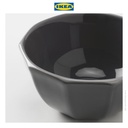 IKEA STRIMMIG Mangkuk Saji Abu-Abu 15cm Isi 4pcs