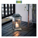 IKEA BEFASTA Lentera Tempat Lilin Blok Galvanis 29cm