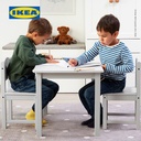 IKEA SUNDVIK Kursi Kecil Anak Abu-Abu 28x29x55 cm