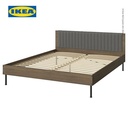 IKEA BRUKSVARA Rangka Tempat Tidur Cokelat 180x200 cm