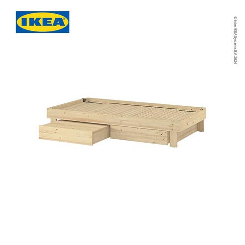 IKEA GLAMBERGET Rangka Kasur Dengan Penyimpanan 80-160x200cm