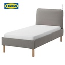 IKEA SAGESUND Rangka Tempat Tidur Minimalis Abu-Abu 90x200cm