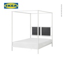 IKEA VITARNA Rangka Tempat Tidur 140x200cm Dengan Papan Pegboard